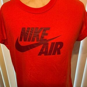 Nike Air t-shirt top orange SIZE LARGE